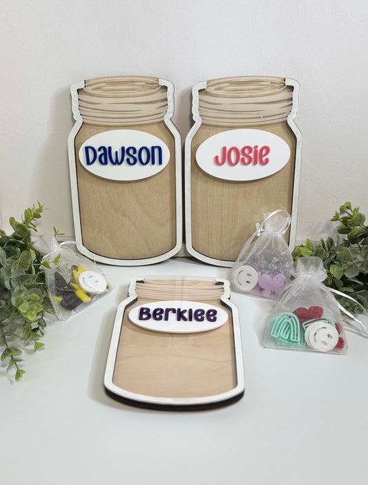 Custom Reward Jar With Tokens