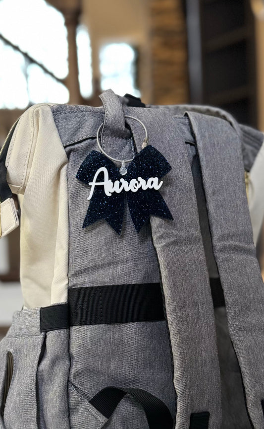 Cheer Bow Bag Tag