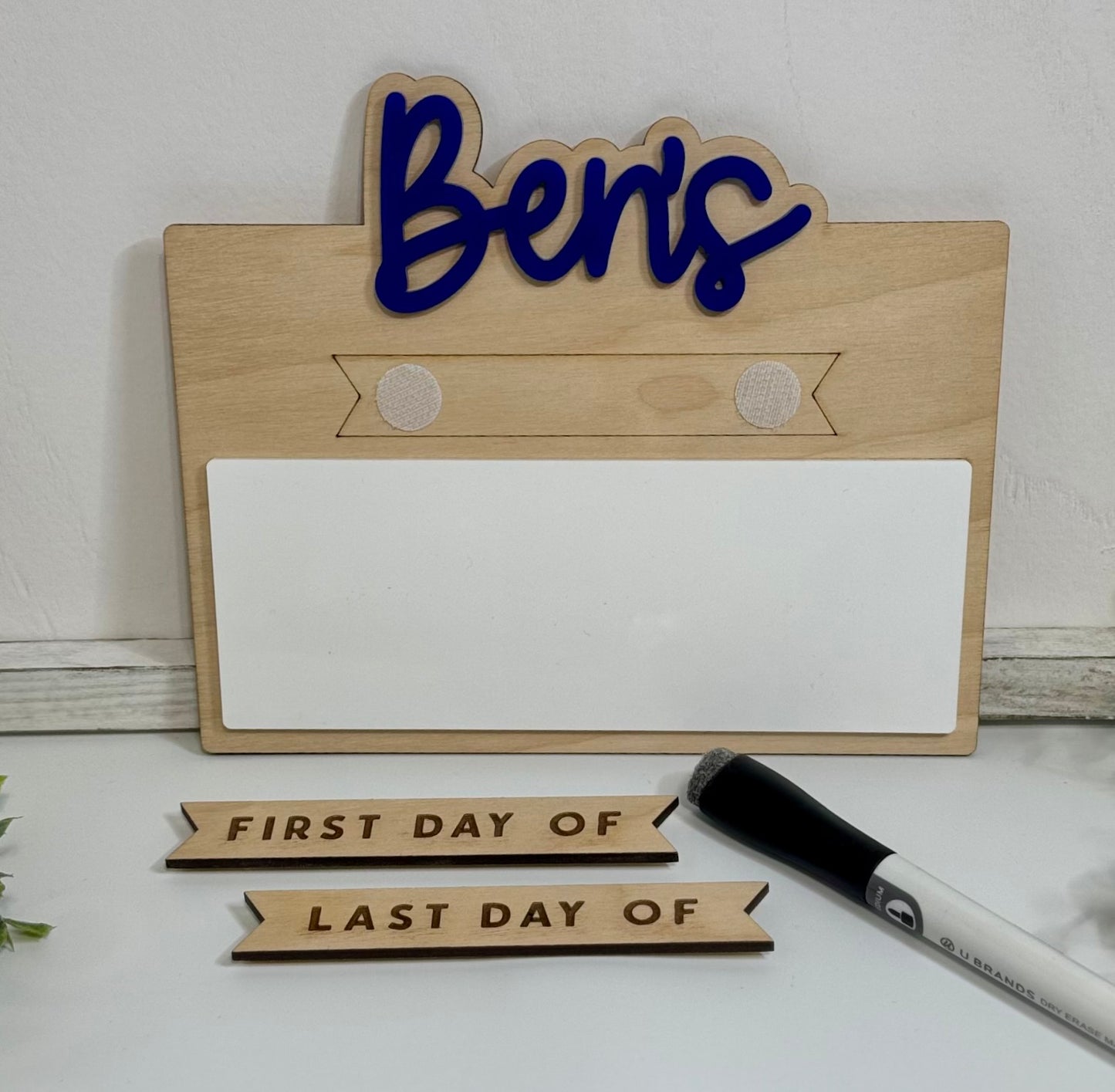 First/Last Day School Dry Erase Board Sign