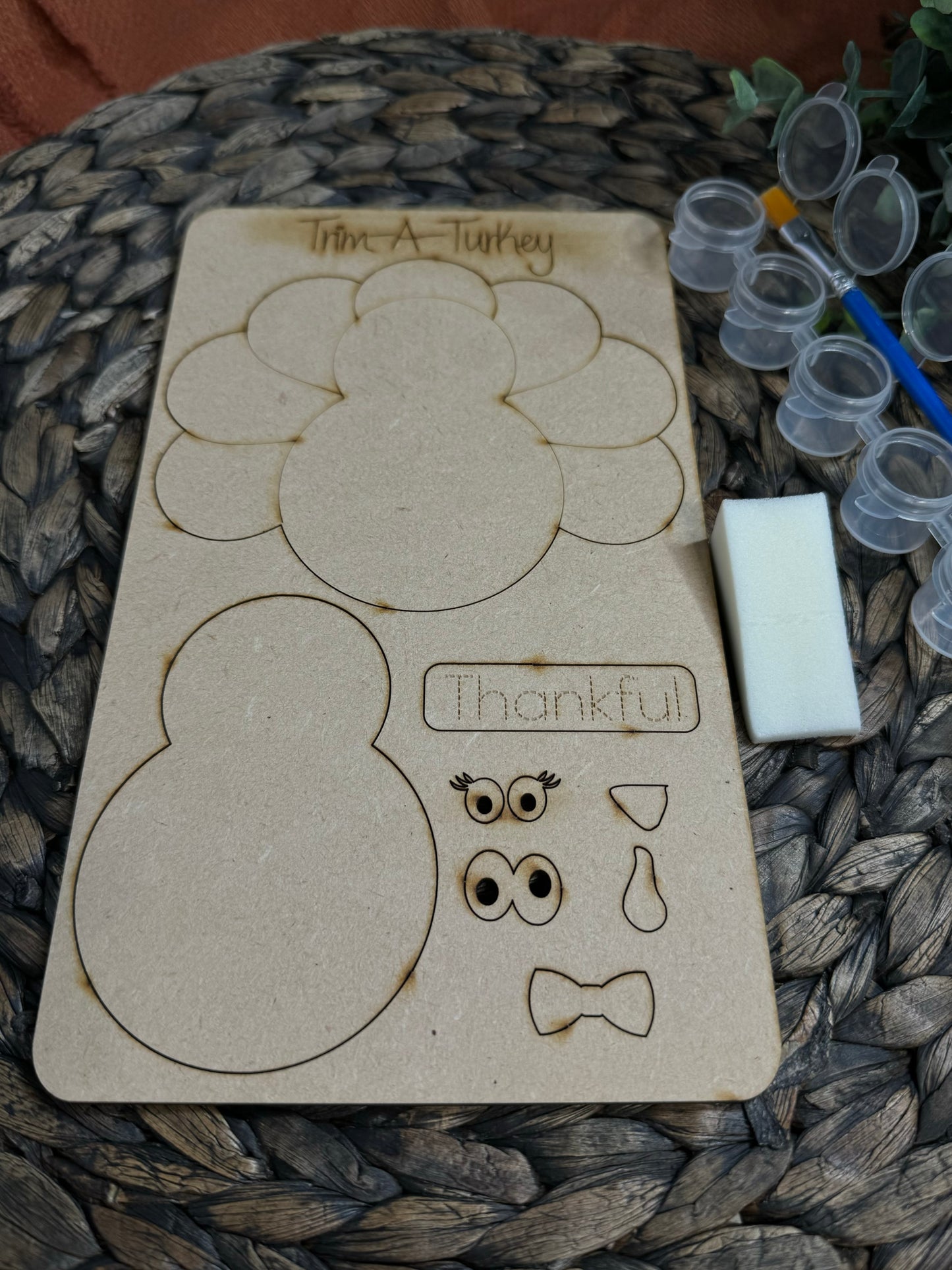 DIY Paint A Turkey Pop Out Kit