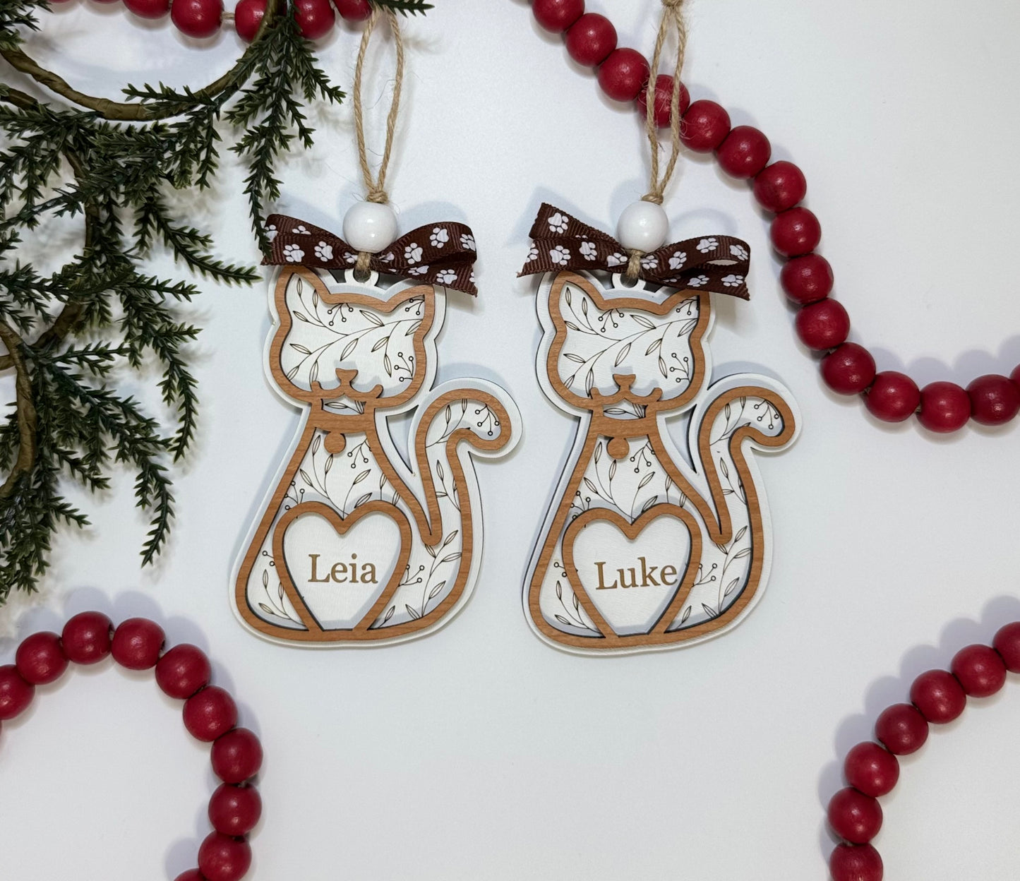 Silhouette Christmas Ornaments (Multiple Designs Available)