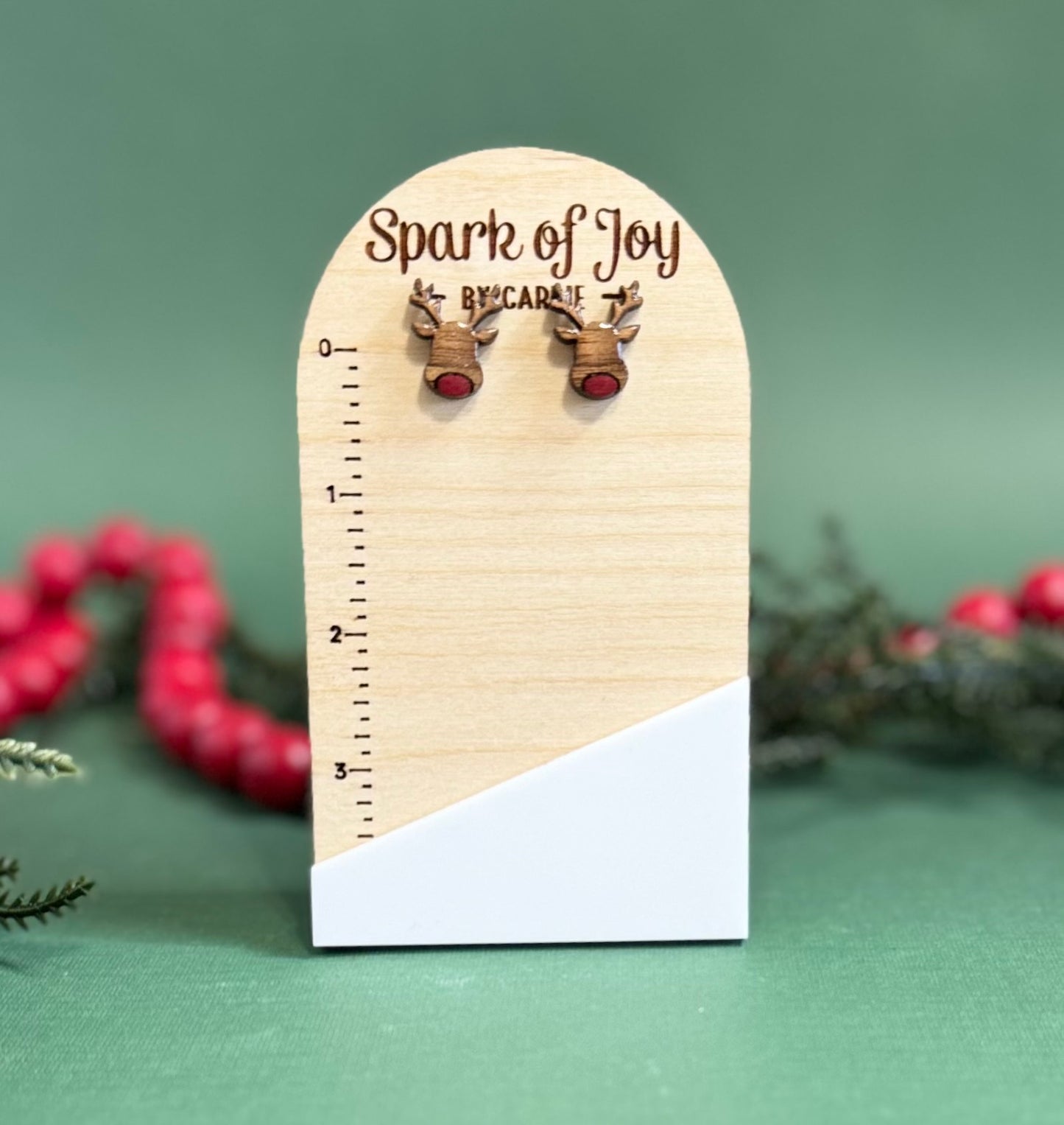 Christmas Reindeer Stud Earrings