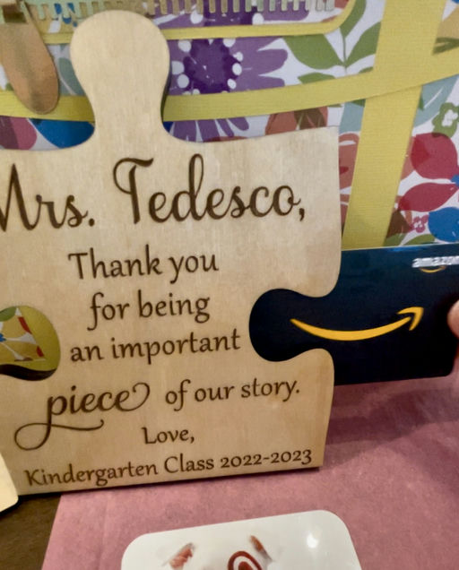 Personalized Puzzle Piece Gift Card Holder