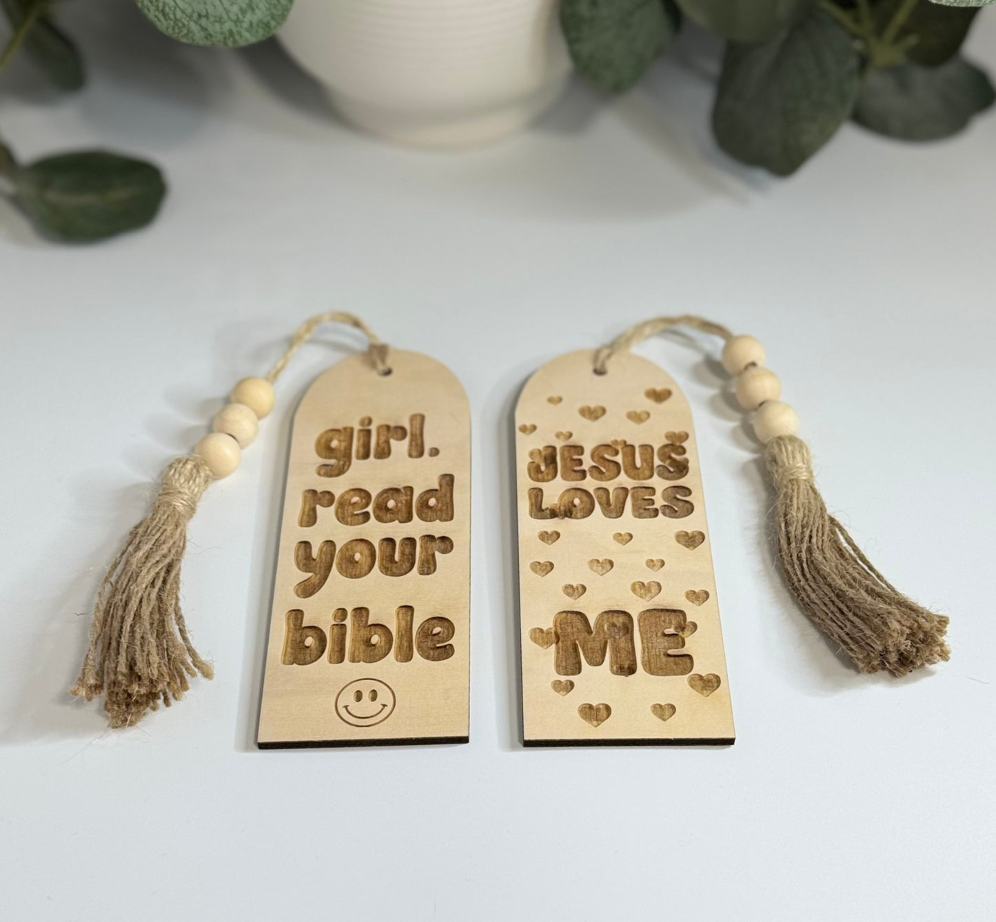 Engraved Wooden Bible Bookmarks