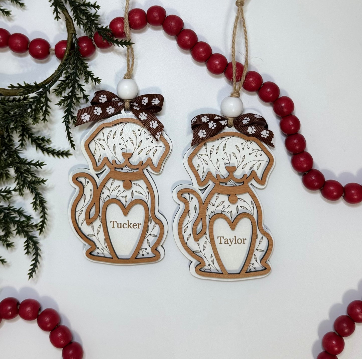 Silhouette Christmas Ornaments (Multiple Designs Available)