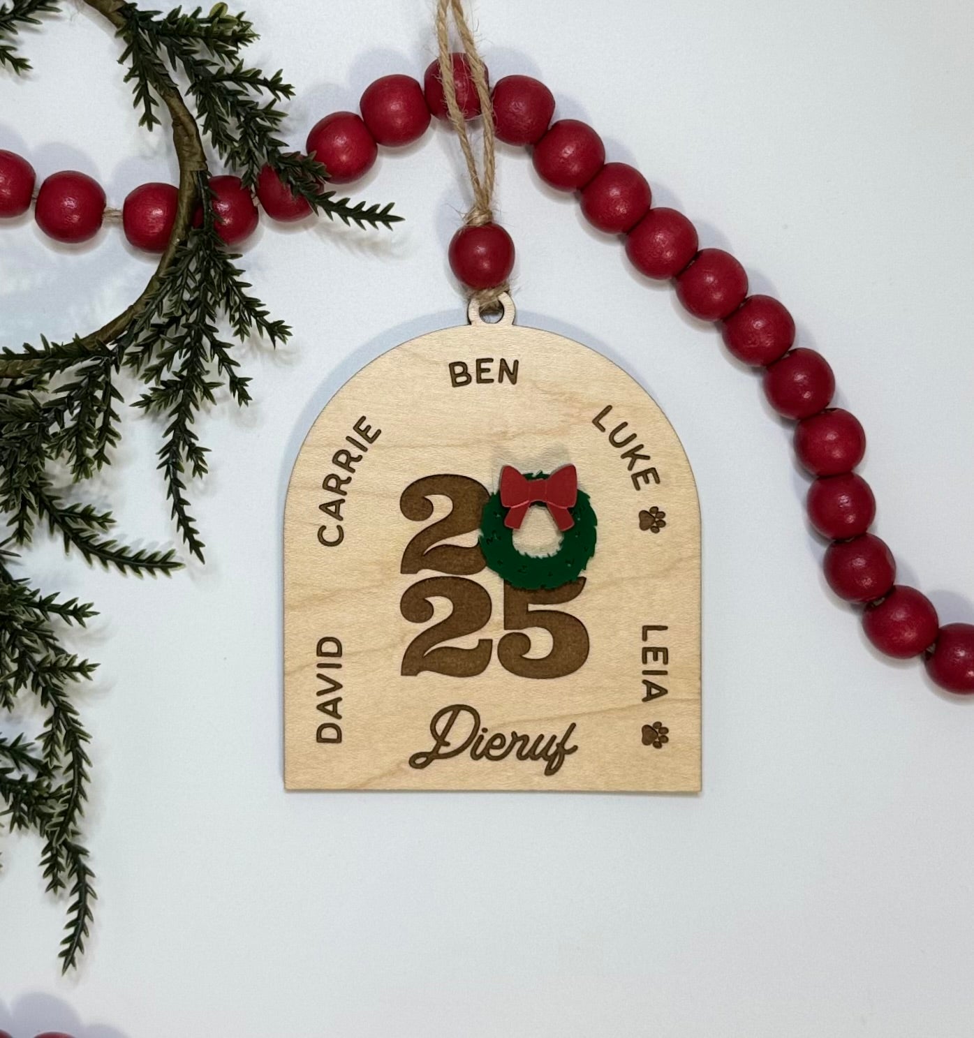2025 Arch Family Christmas Ornament