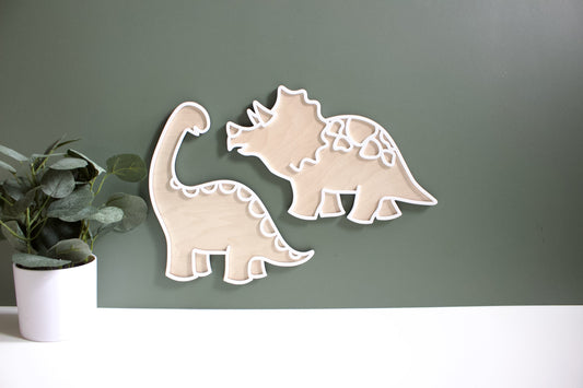 Wooden Dinosaur Signs