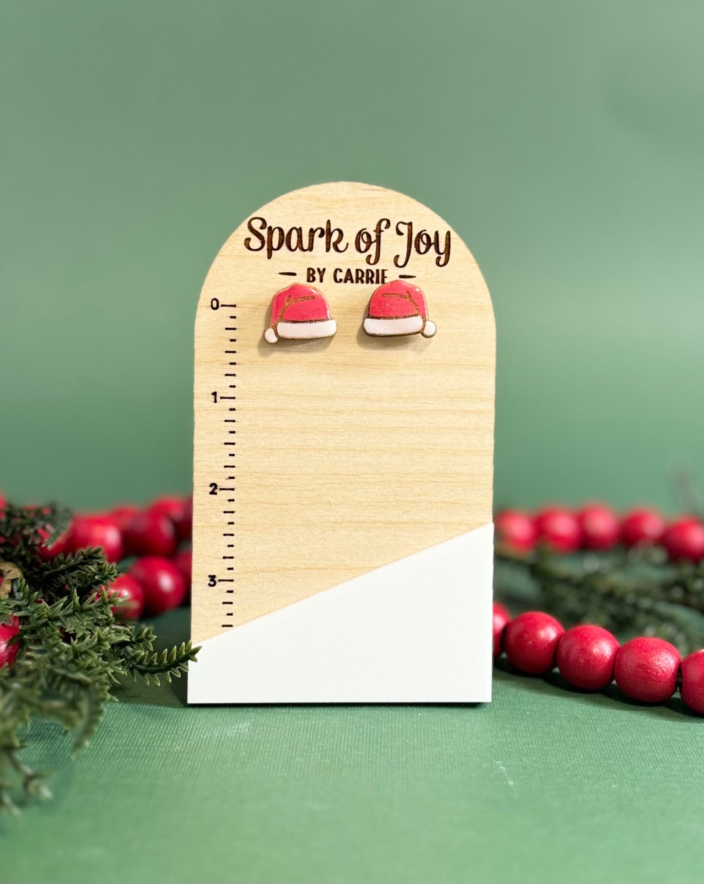 Santa Hat Stud Earrings