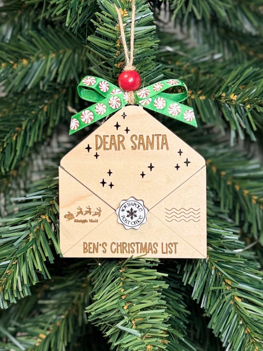 Personalized Letter to Santa Ornament