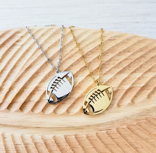 Football Pendant Necklace