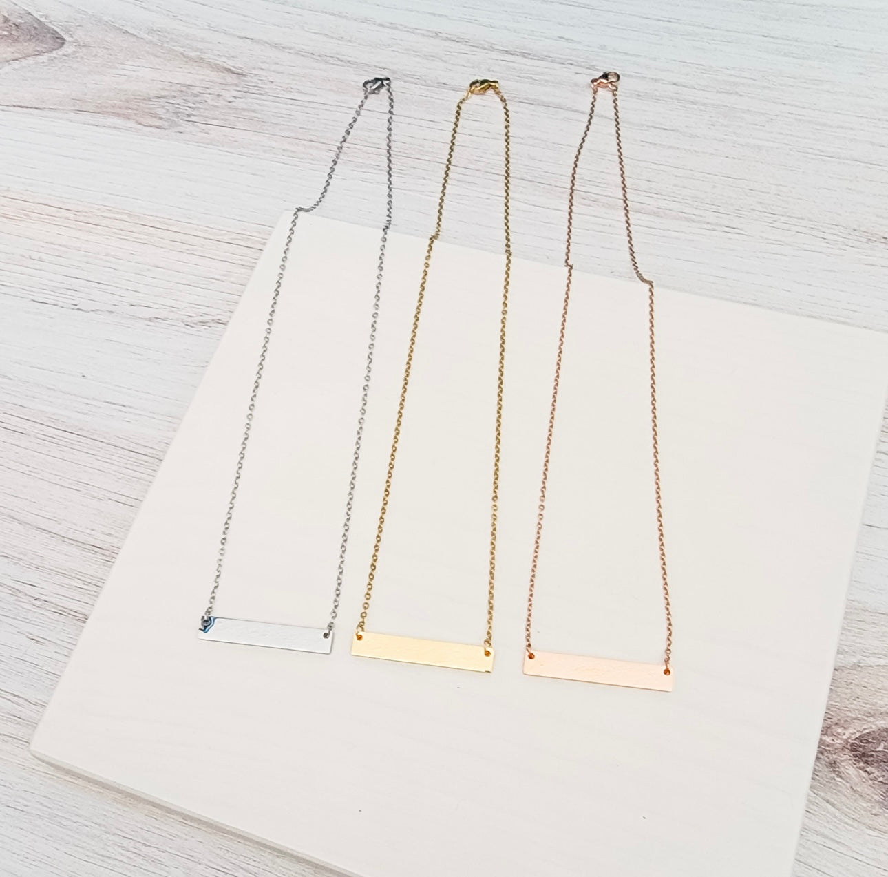 Medium Horizontal Bar Necklace