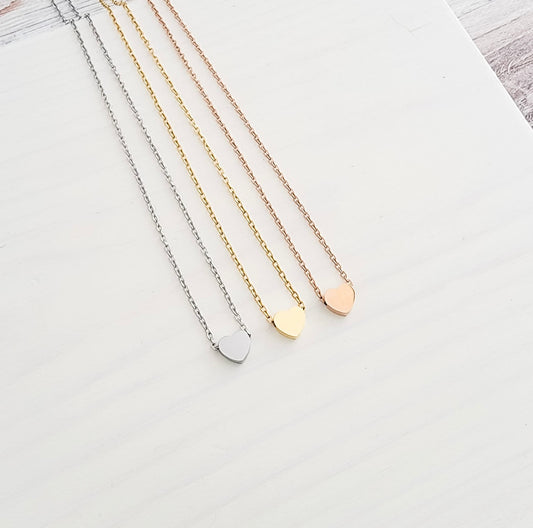 Tiny Heart Charm Necklace