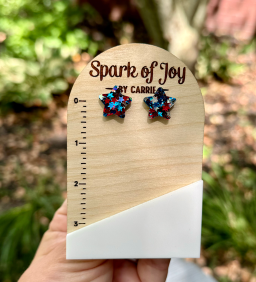 Glitter Star Studs