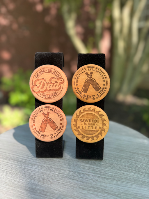 Personalized Magnetic Wood Bottle Openers