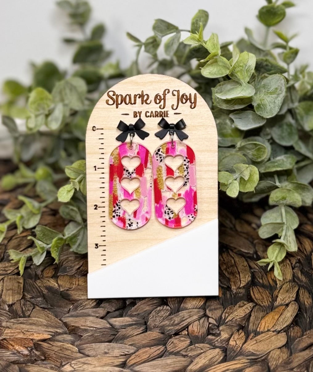 Heart Cutout Dangle Earrings