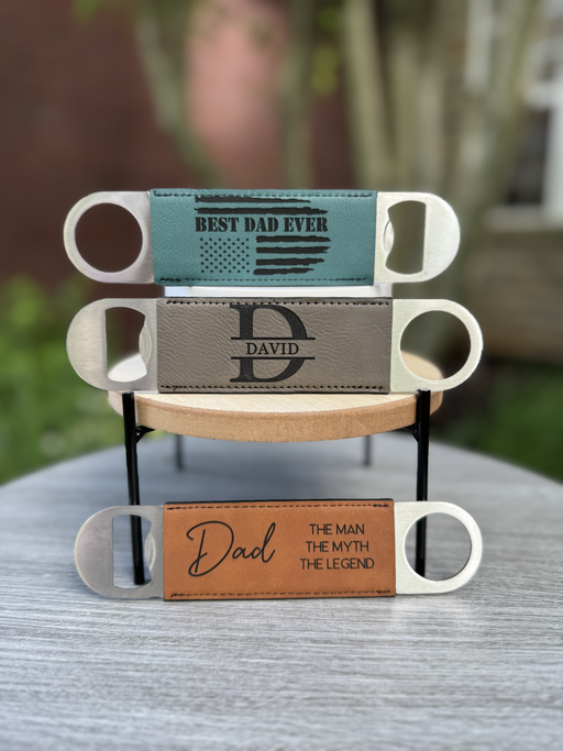 Personalized Leatherette Bottle Opener