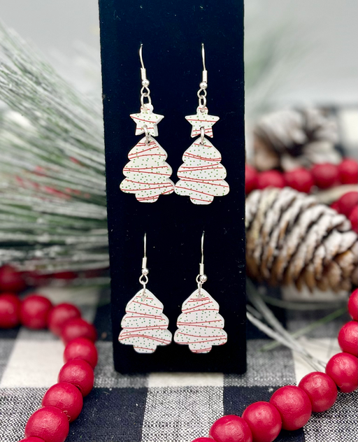 Snack Cake Christmas Tree Dangle Earring