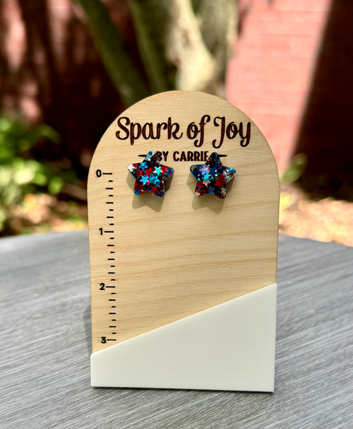 Glitter Star Studs