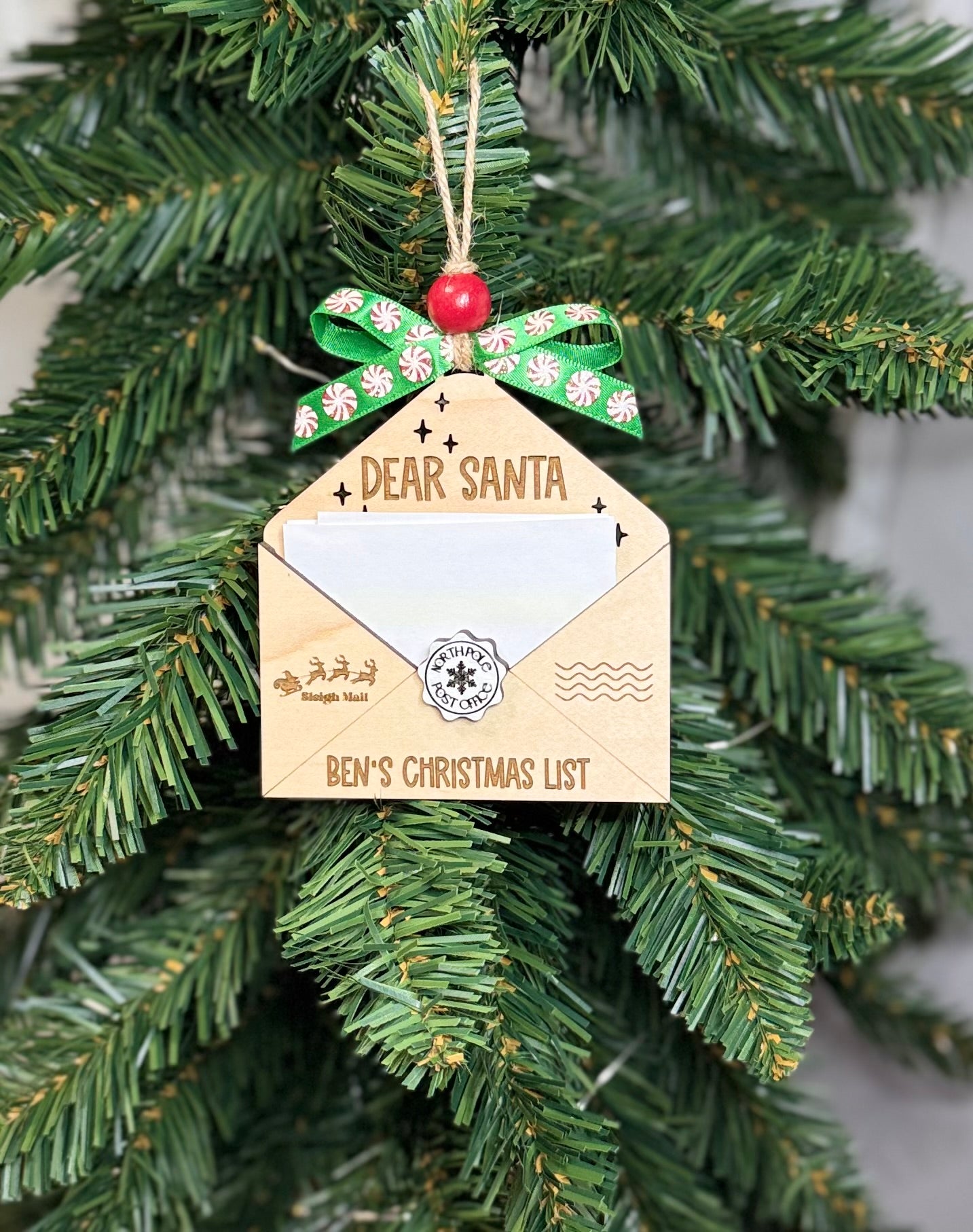 Personalized Letter to Santa Ornament