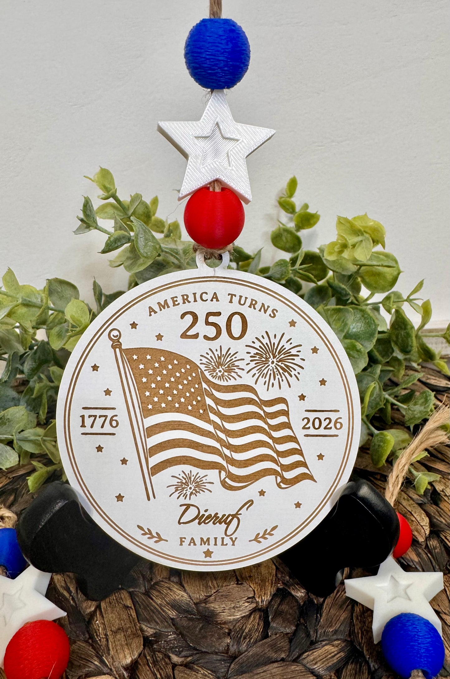 America 250th Anniversary Ornament