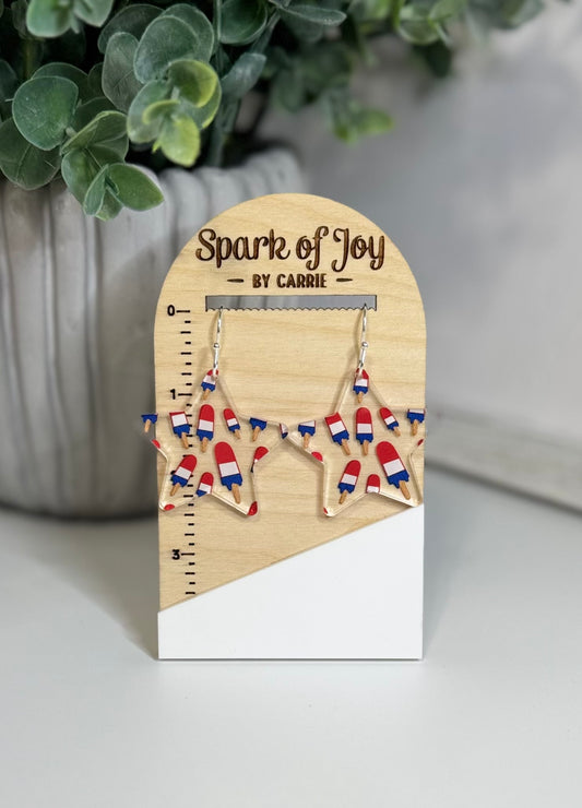 Popsicle Star Dangle Earrings