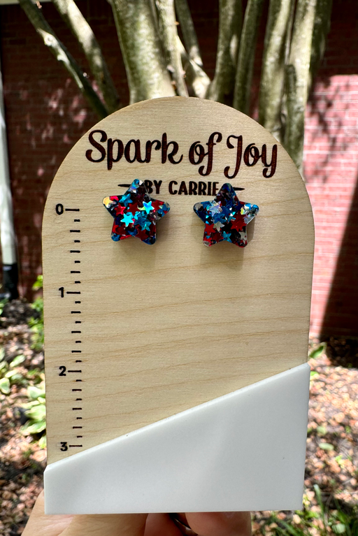 Glitter Star Studs