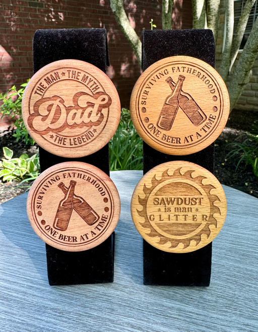 Personalized Magnetic Wood Bottle Openers