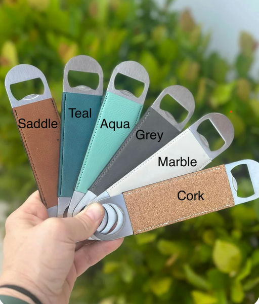 Personalized Leatherette Bottle Opener