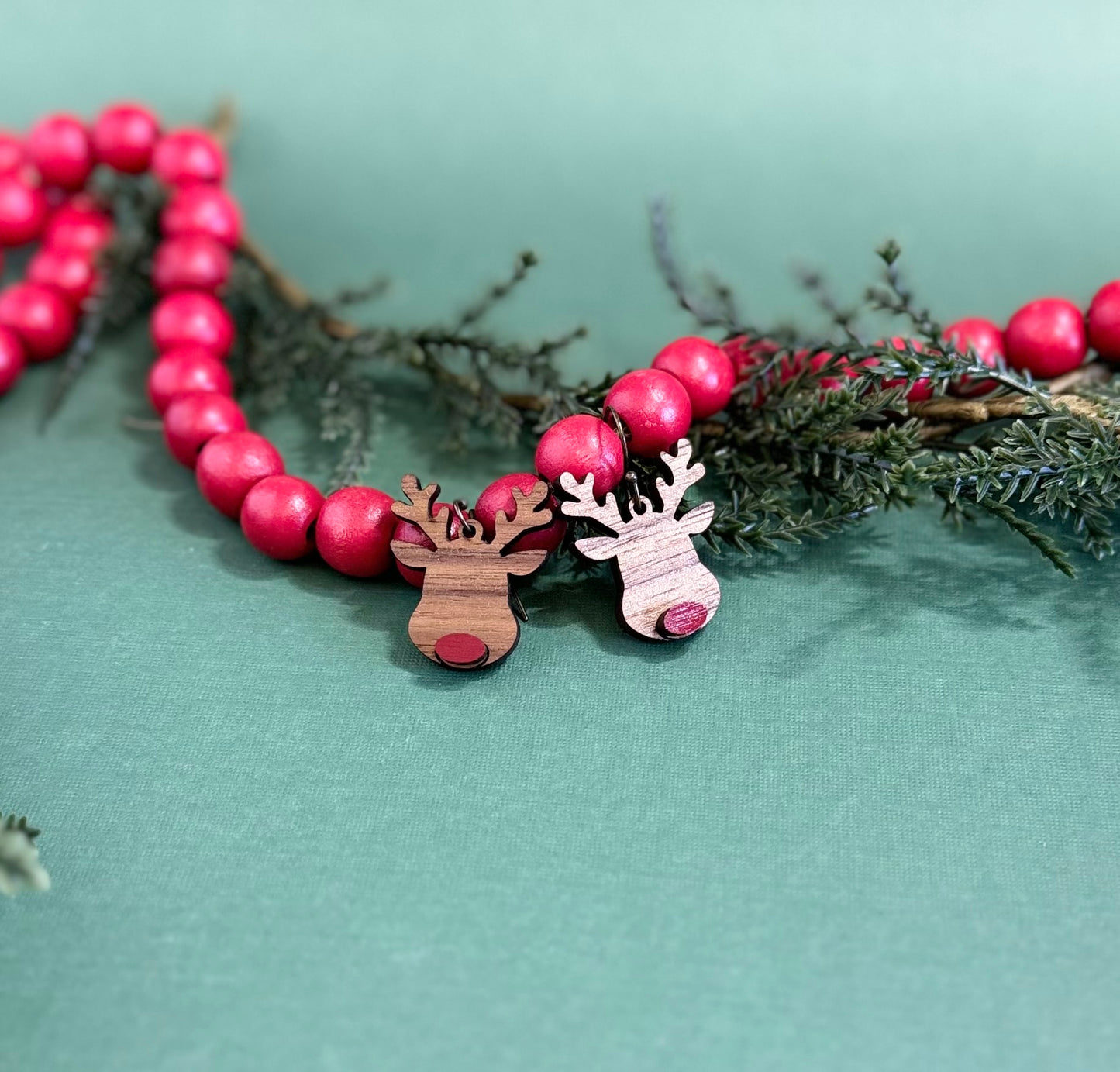 Christmas Reindeer Dangle Earrings