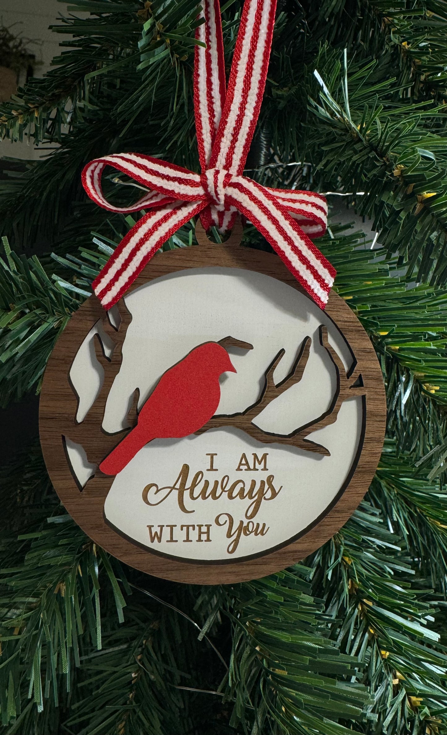 Cardinal Memorial Christmas Ornament