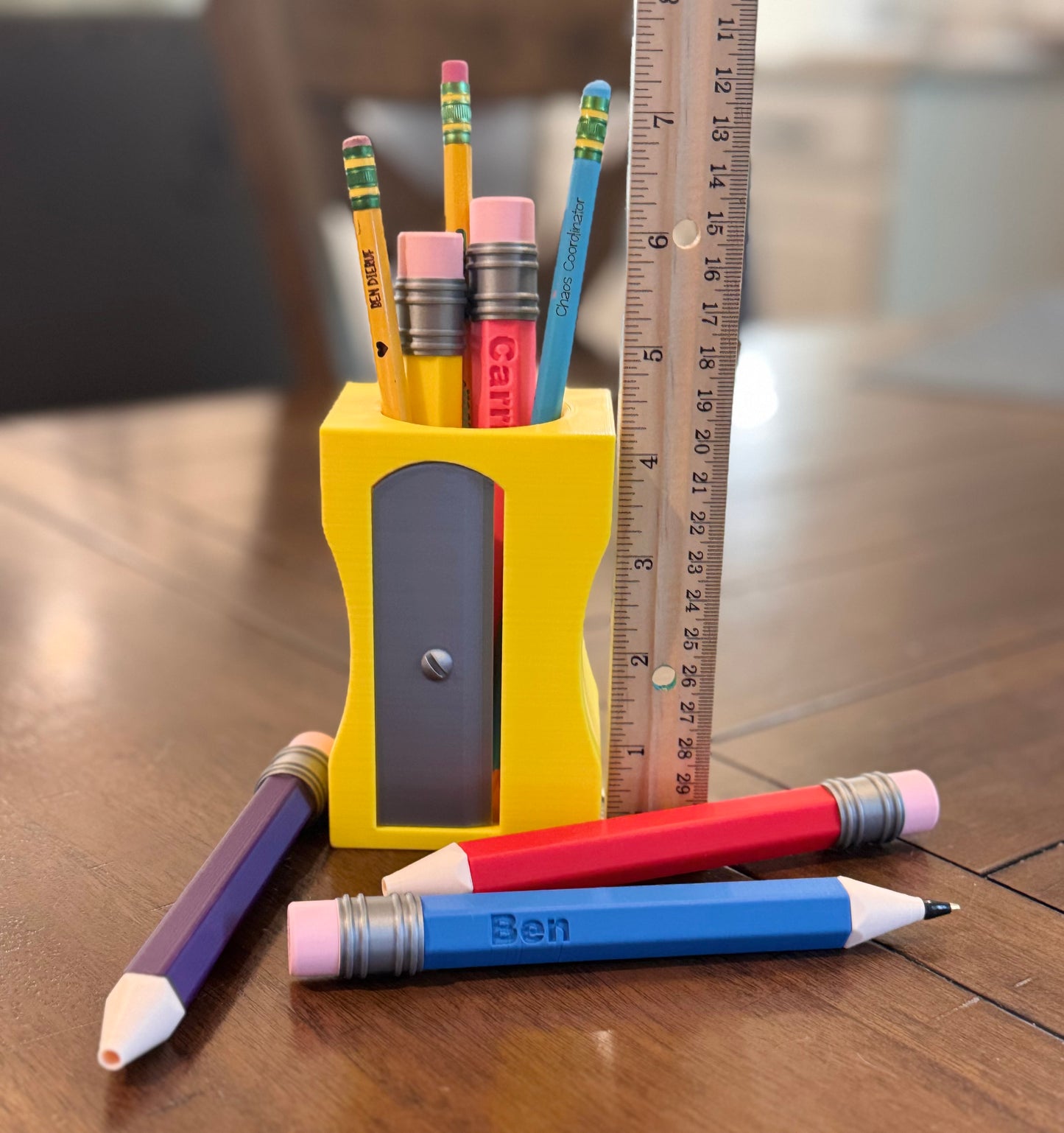 3D Printed Pencil Sharpener Pencil Holder