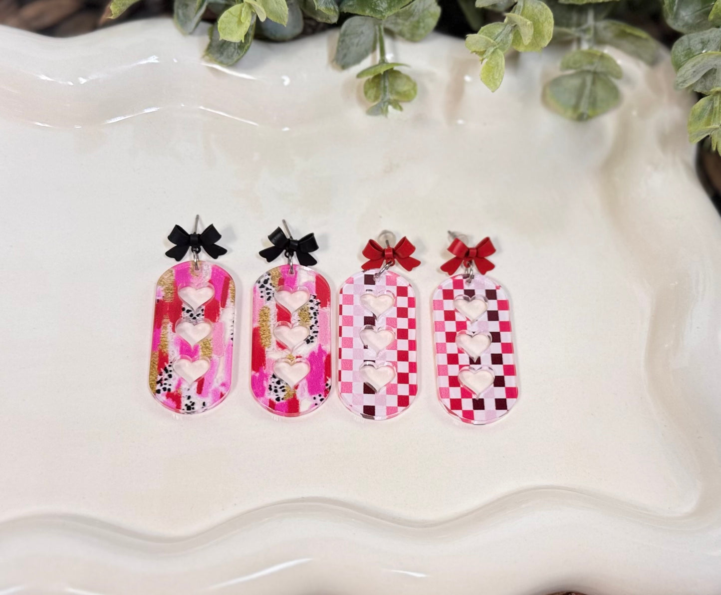 Heart Cutout Dangle Earrings