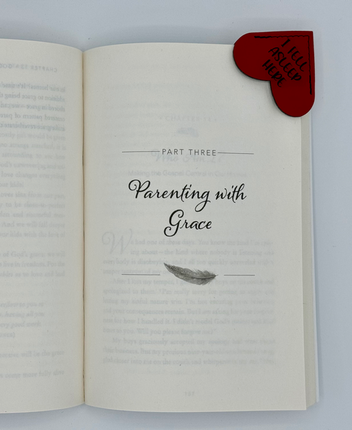 Leatherette Heart Bookmark