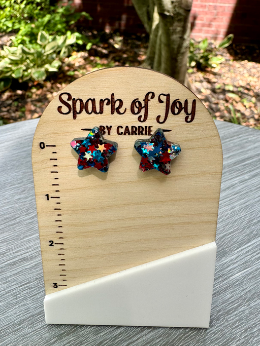 Glitter Star Studs