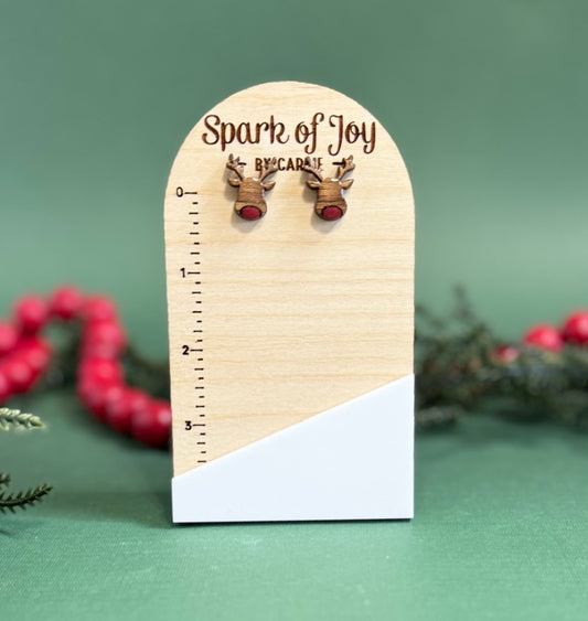 Christmas Reindeer Stud Earrings