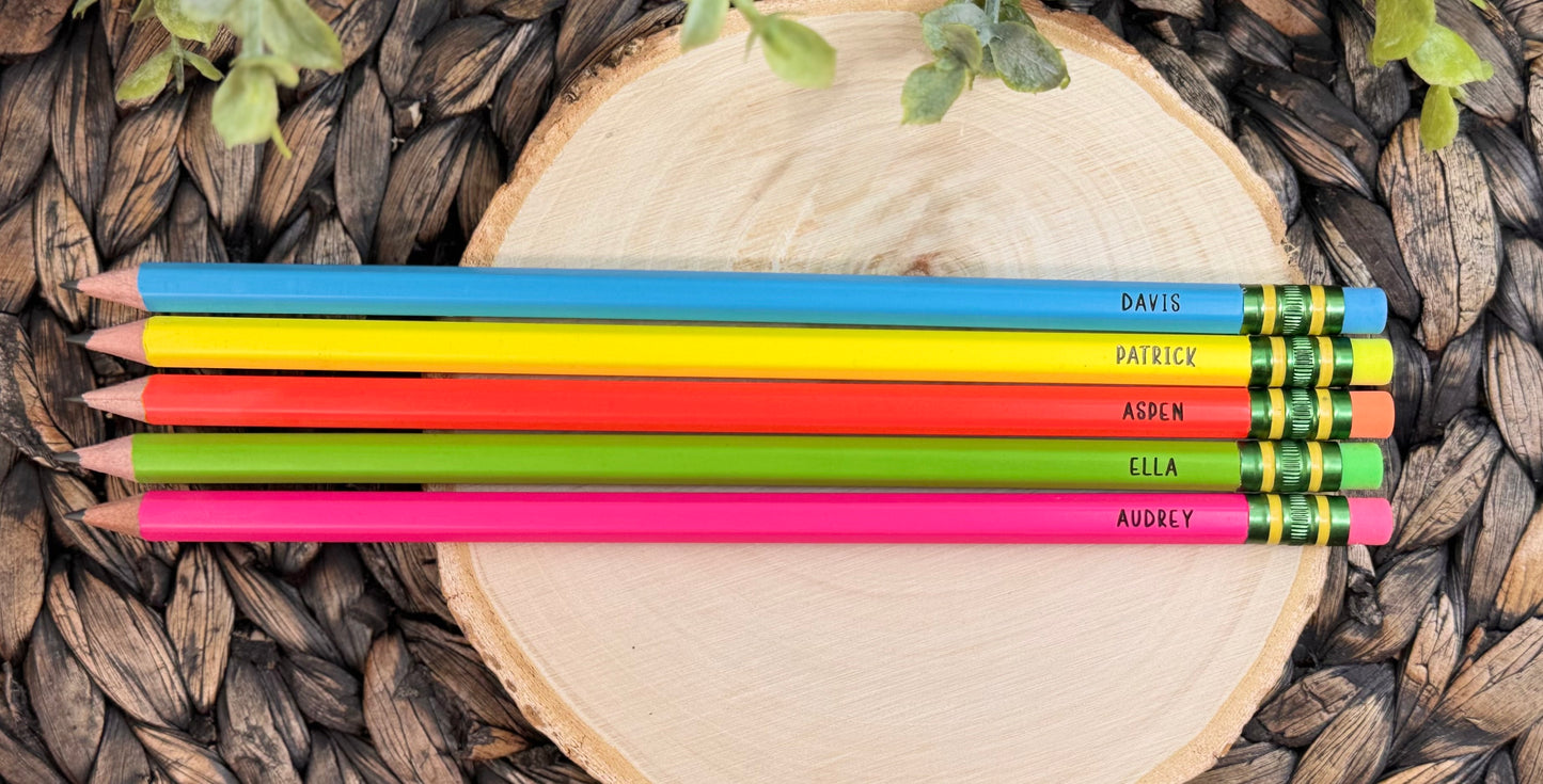 Personalized Ticonderoga Engraved Teacher Pencils