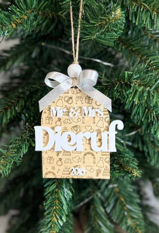 Wedding Christmas Ornament
