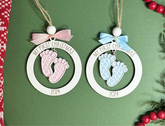 First Christmas Baby Dangle Ornament