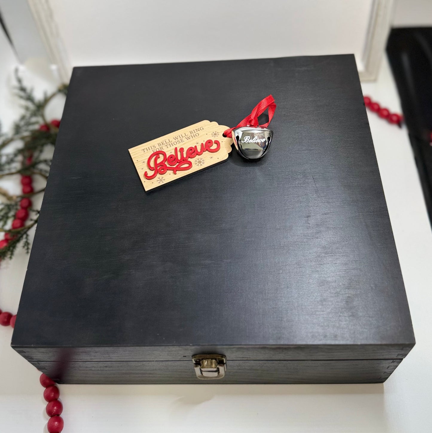 Personalized Wooden Christmas Keepsake Box