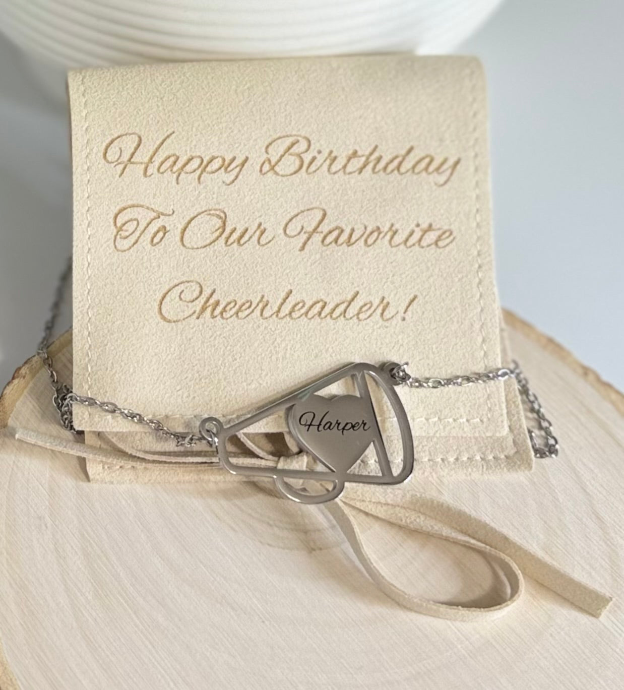 Personalized Microfiber Jewelry Pouch
