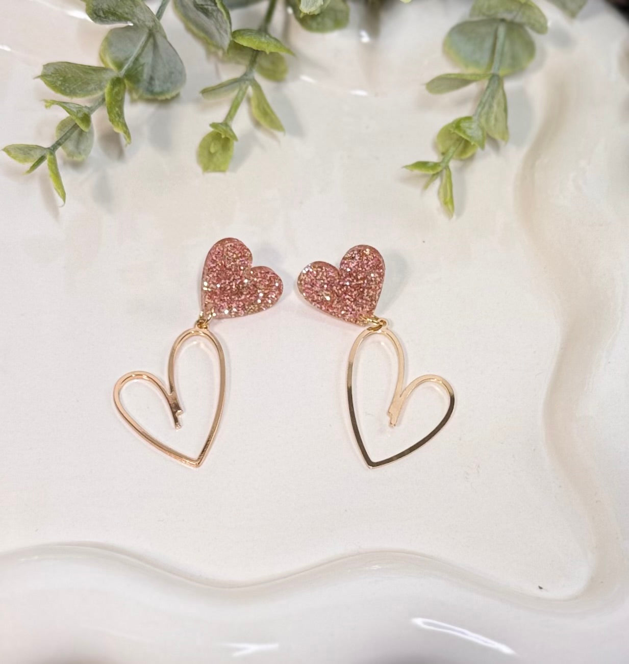Metal Heart Earrings