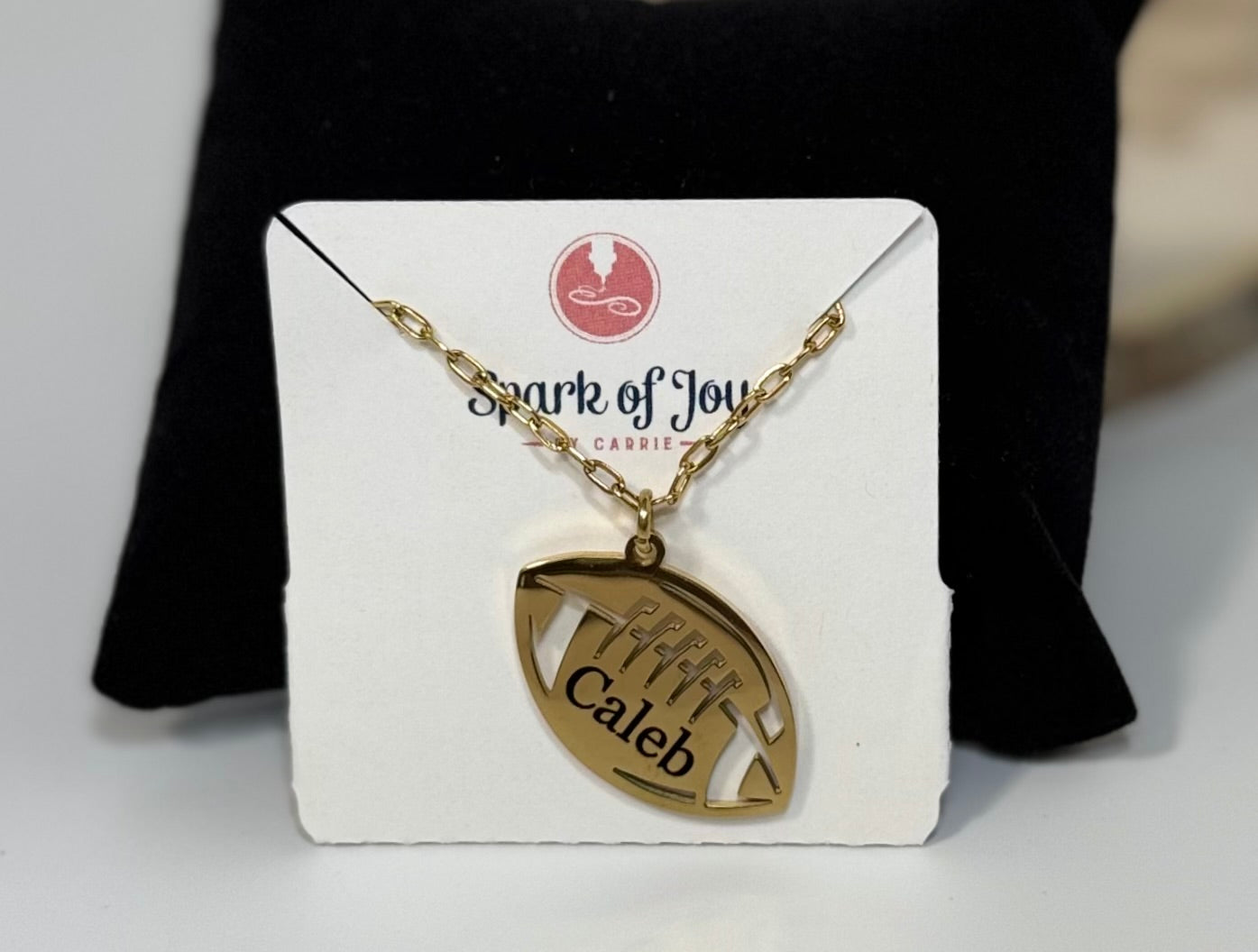 Football Pendant Necklace