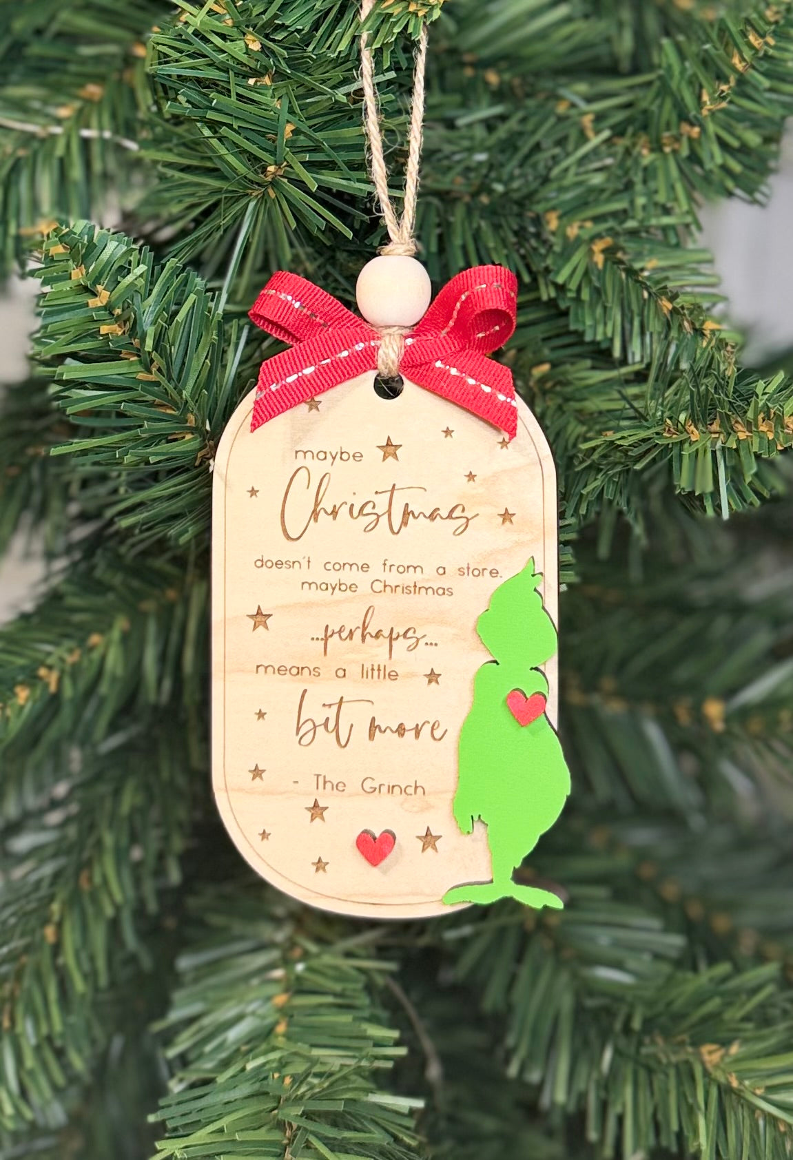 Maybe Christmas Doesn't Come From The Store Ornament