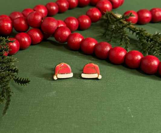 Santa Hat Stud Earrings