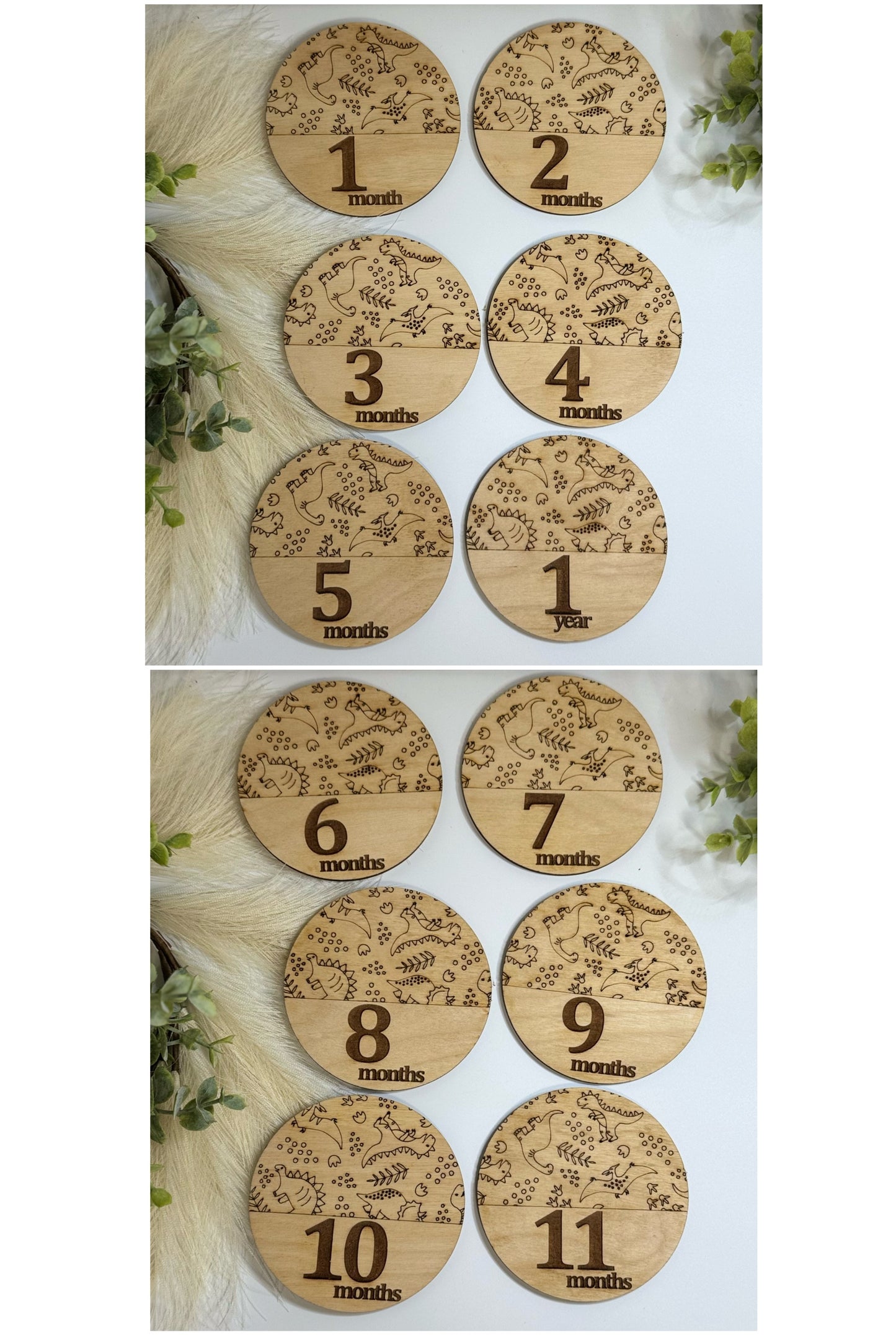 Newborn Milestone Markers (1mo-12mo)
