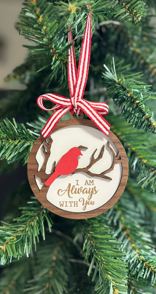 Cardinal Memorial Christmas Ornament