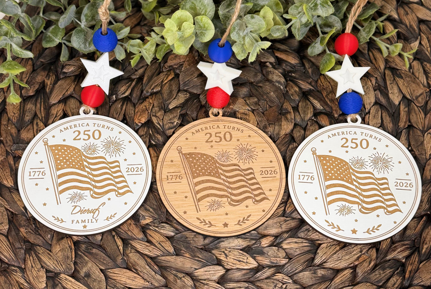 America 250th Anniversary Ornament