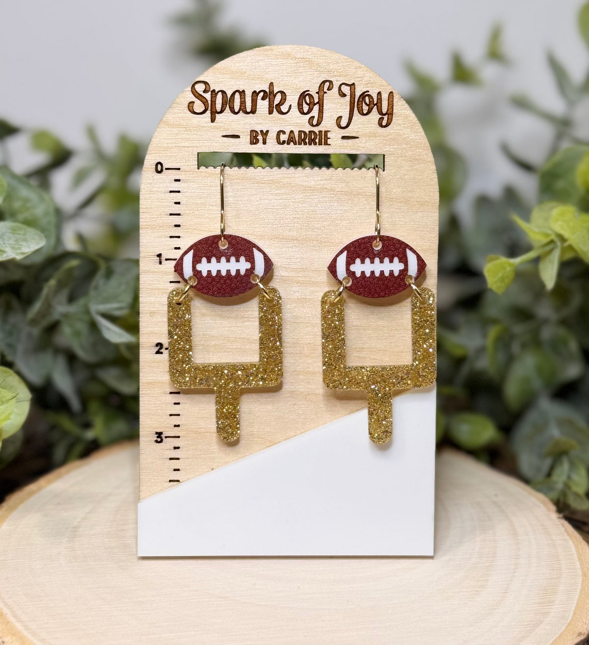 Football Goal Post Earrings