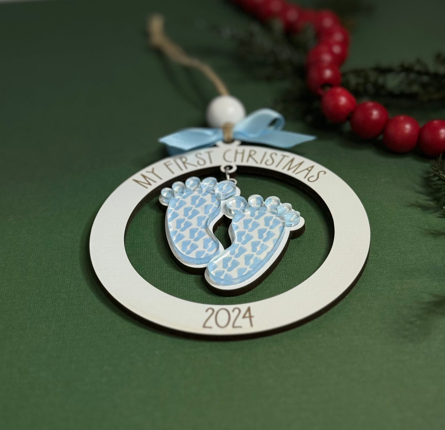 First Christmas Baby Dangle Ornament