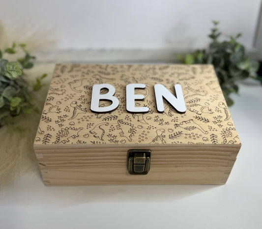 Personalized Baby Keepsakes Box